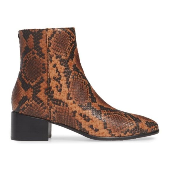 Rag & Bone Aslen Snakeskin Embossed Leather Boots - Picture 4 of 5